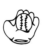 baseball glove & ball